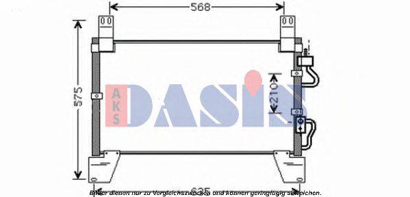 AKS DASIS 6840008001 Конденсатор, кондиціонер