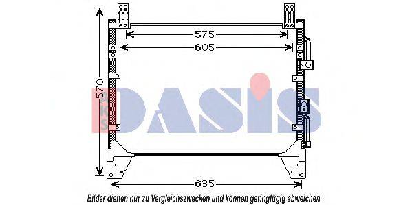 AKS DASIS 6840008B01 Конденсатор, кондиціонер