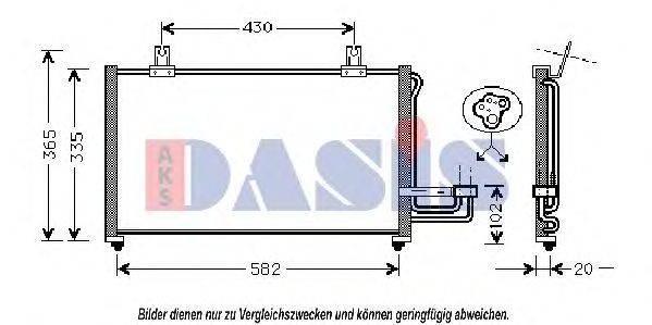 AKS DASIS 83005013 Конденсатор, кондиціонер
