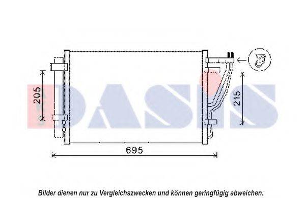 NRF 350011 Конденсатор, кондиціонер