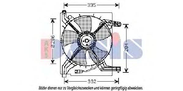 AKS DASIS DW7506 Радіатор, охолодження двигуна