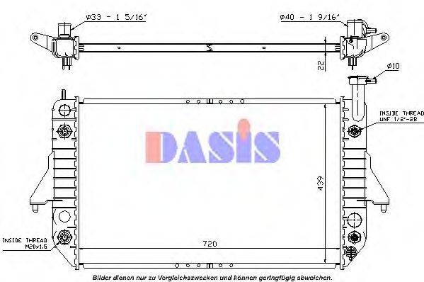 AKS DASIS 52460410 Радіатор, охолодження двигуна