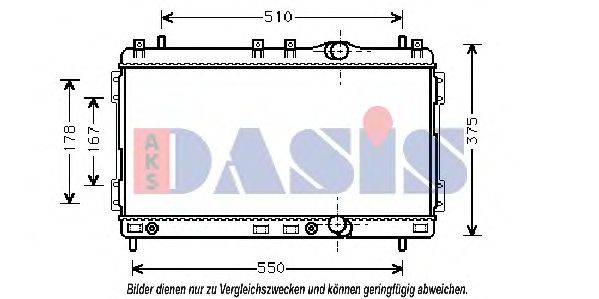 AKS DASIS CR2055 Радіатор, охолодження двигуна