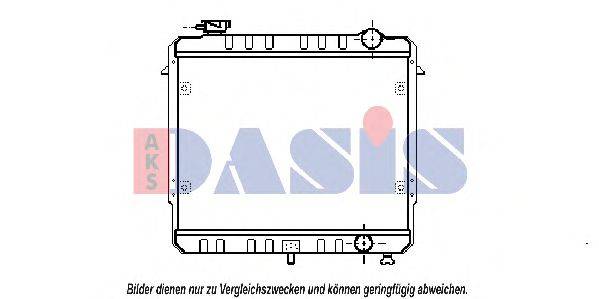 AKS DASIS 52003254 Радіатор, охолодження двигуна