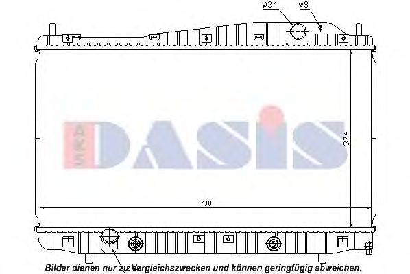 AKS DASIS 96475476 Радіатор, охолодження двигуна