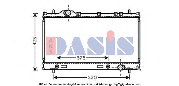 AKS DASIS CR2086 Радіатор, охолодження двигуна