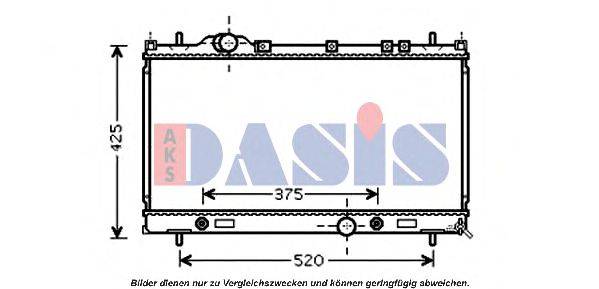 AKS DASIS 5019214 Радіатор, охолодження двигуна