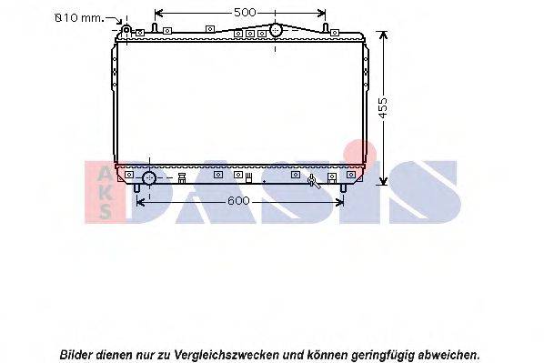 AKS DASIS 96553378 Радіатор, охолодження двигуна