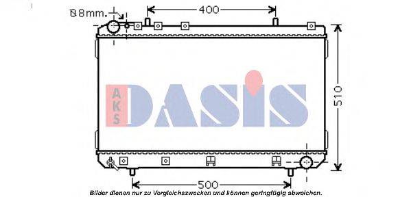 AKS DASIS DWA2138 Радіатор, охолодження двигуна
