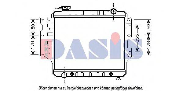 AKS DASIS 5301101 Радіатор, охолодження двигуна