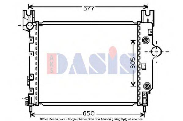 AKS DASIS CR2091 Радіатор, охолодження двигуна