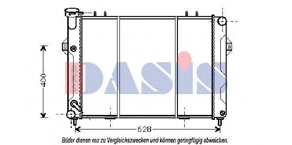 AKS DASIS JE2008 Радіатор, охолодження двигуна