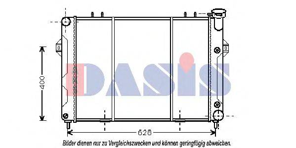 AKS DASIS 21002007 Радіатор, охолодження двигуна
