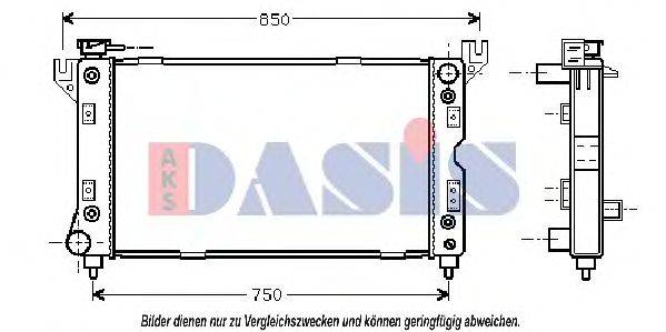 AKS DASIS CR2029 Радіатор, охолодження двигуна