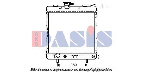 AKS DASIS CR2009 Радіатор, охолодження двигуна
