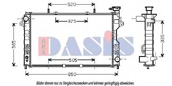 AKS DASIS CR2077 Радіатор, охолодження двигуна