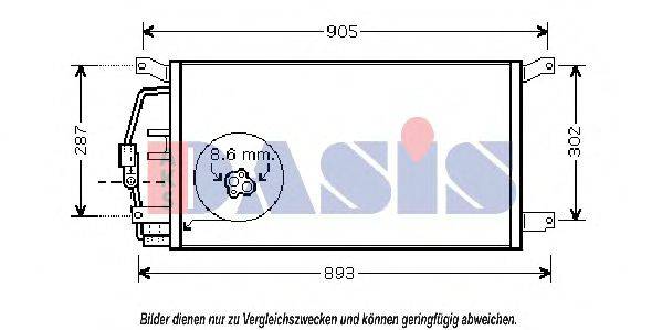 AKS DASIS 10326292 Конденсатор, кондиціонер