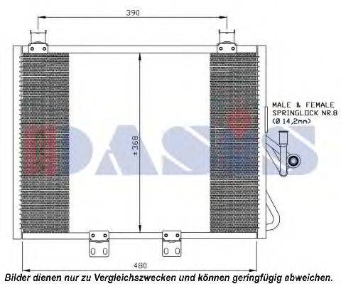 AKS DASIS JEA5048 Конденсатор, кондиціонер