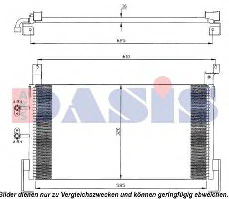 AKS DASIS 5014582 Конденсатор, кондиціонер