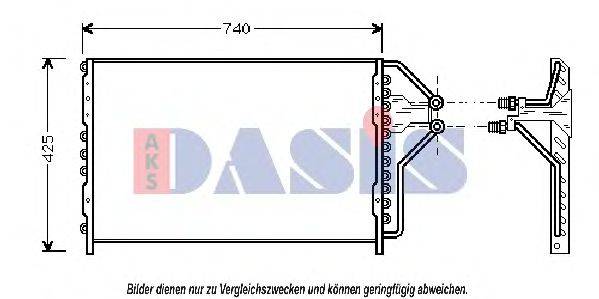 AKS DASIS BK5012 Конденсатор, кондиціонер