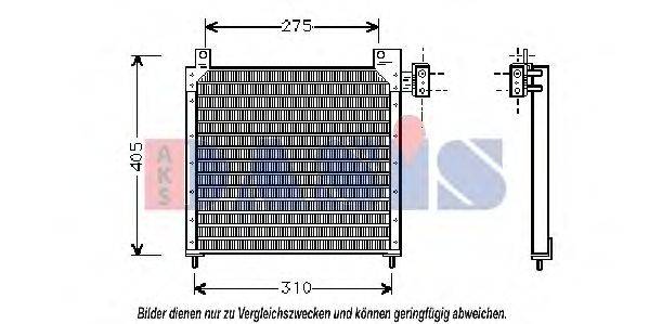 AKS DASIS CR5016 Конденсатор, кондиціонер