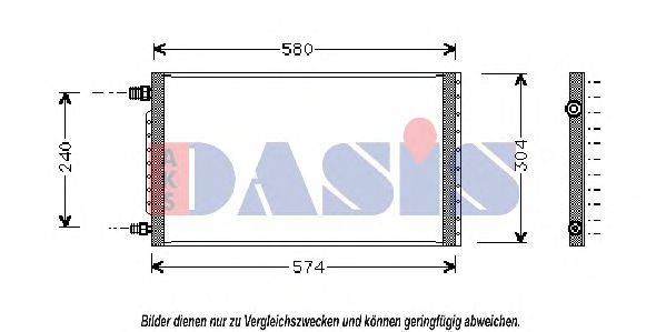 AKS DASIS 52465406 Конденсатор, кондиціонер