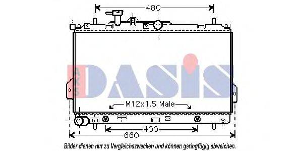 AKS DASIS 82002096 Радіатор, охолодження двигуна