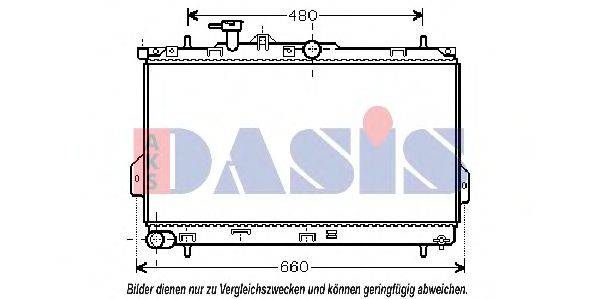 AKS DASIS HY2097 Радіатор, охолодження двигуна