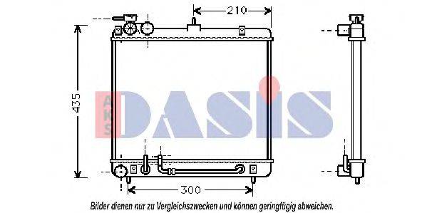 AKS DASIS HY2052 Радіатор, охолодження двигуна
