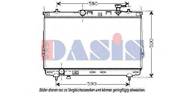 AKS DASIS HYA2109 Радіатор, охолодження двигуна