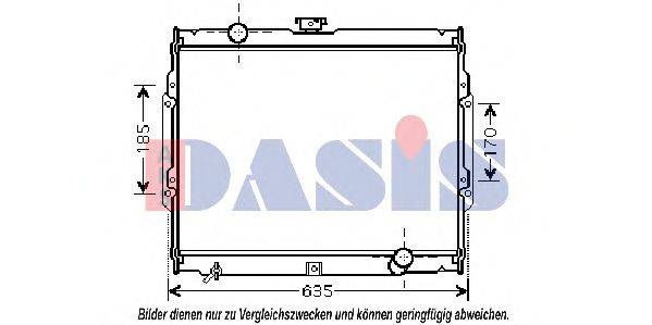 AKS DASIS 82002108 Радіатор, охолодження двигуна