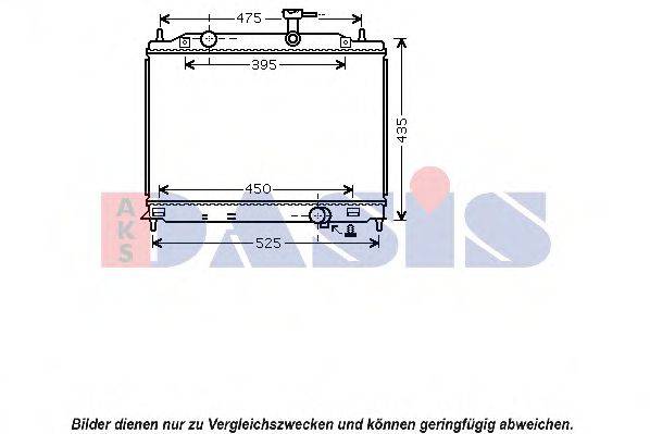 AKS DASIS HY2170 Радіатор, охолодження двигуна