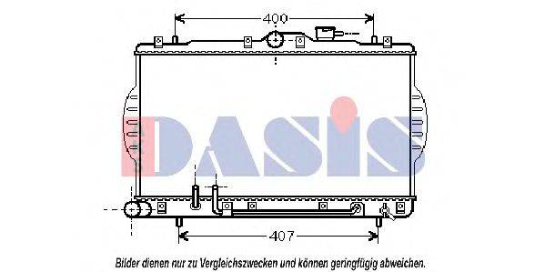 AKS DASIS HY2034 Радіатор, охолодження двигуна