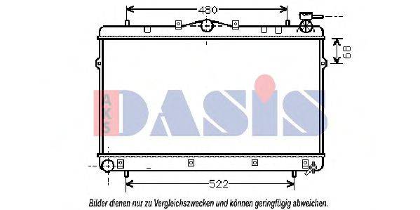 AKS DASIS HY2043 Радіатор, охолодження двигуна