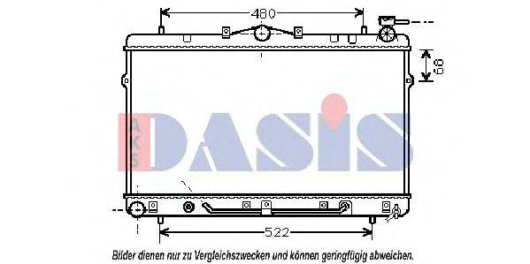 AKS DASIS HY2044 Радіатор, охолодження двигуна