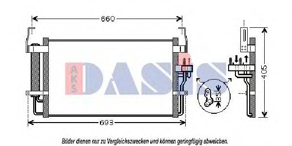 AKS DASIS 82005092 Конденсатор, кондиціонер
