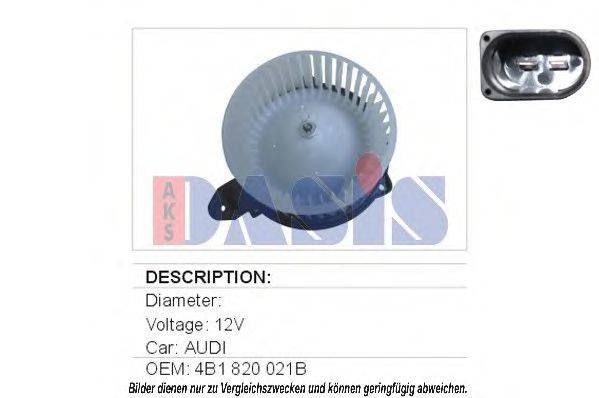 AKS DASIS 7301661 Вентилятор салону