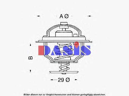 AKS DASIS 402282D Термостат, охолоджуюча рідина