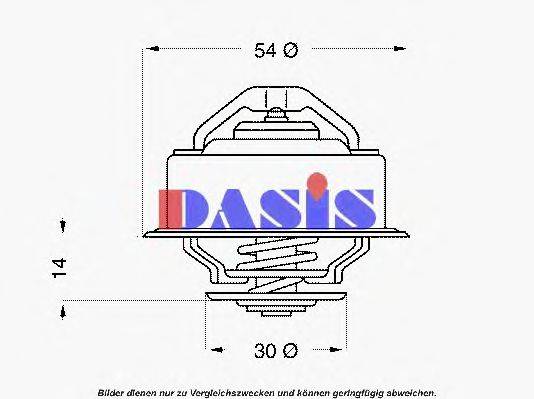 AKS DASIS 408982D Термостат, охолоджуюча рідина