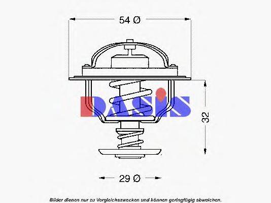 AKS DASIS 403876D Термостат, охолоджуюча рідина