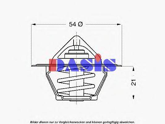 AKS DASIS 303378 Термостат, охолоджуюча рідина