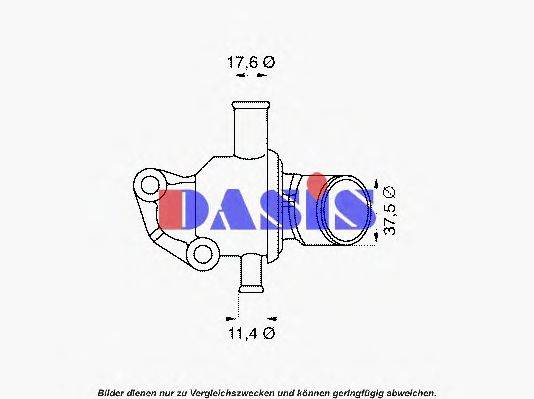 AKS DASIS 336187D Термостат, охолоджуюча рідина