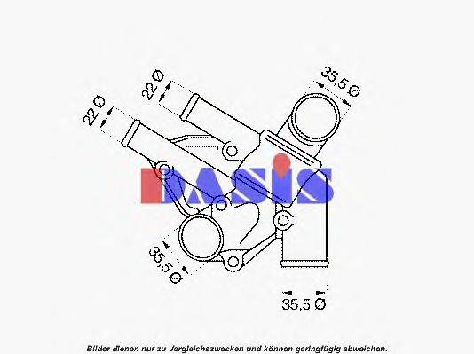 AKS DASIS 7409081 Термостат, охолоджуюча рідина