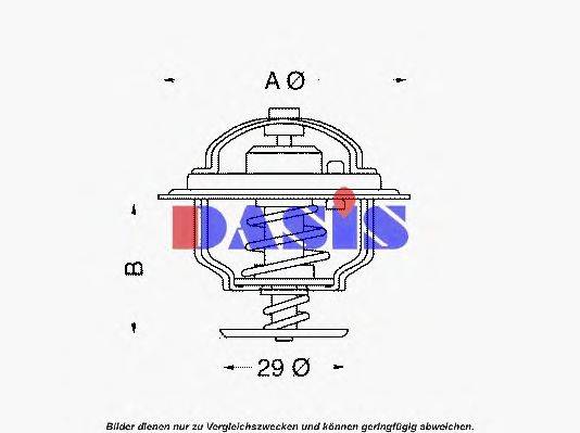 AKS DASIS 7409211 Термостат, охолоджуюча рідина