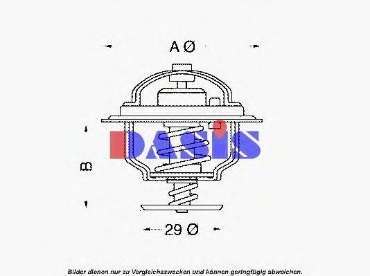 AKS DASIS 7409221 Термостат, охолоджуюча рідина