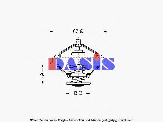 AKS DASIS 332781 Термостат, охолоджуюча рідина