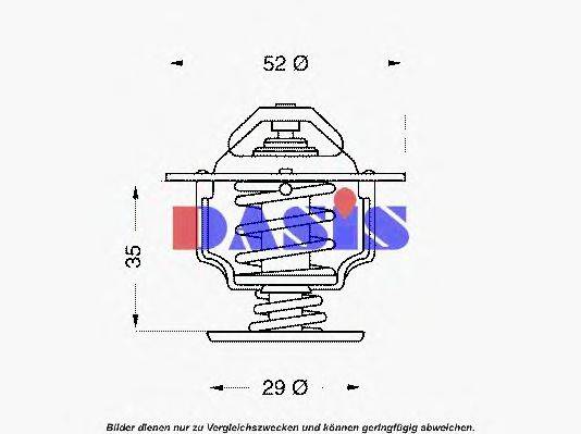 AKS DASIS 7409331 Термостат, охолоджуюча рідина