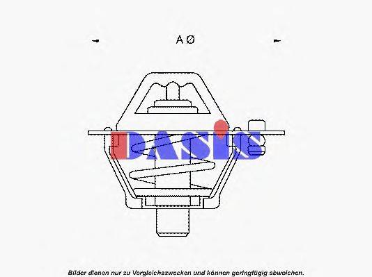 AKS DASIS 311888 Термостат, охолоджуюча рідина