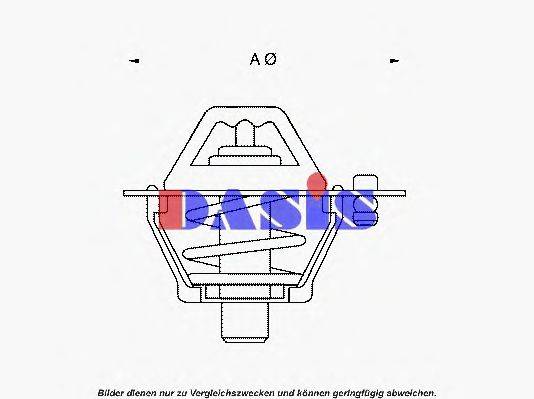 AKS DASIS 311888D1 Термостат, охолоджуюча рідина