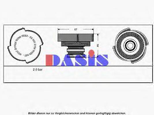 AKS DASIS PCD100200L Кришка, резервуар охолоджувальної рідини
